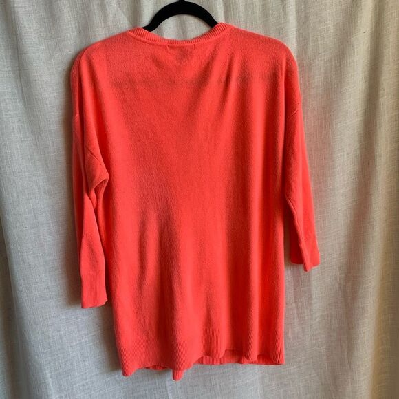 Y2K Coral Knit Tunic Top Forever 21 L Longline Sweater Festival Boho Soft Cozy - Picture 3 of 10